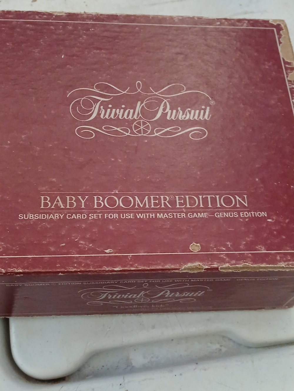 Vintage Trivial Pursuit Baby Boomer Edition Card Set - Burgundy